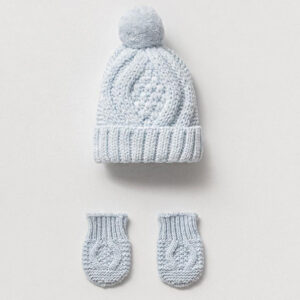 Unisex Desenli Bere & Eldiven Takımı