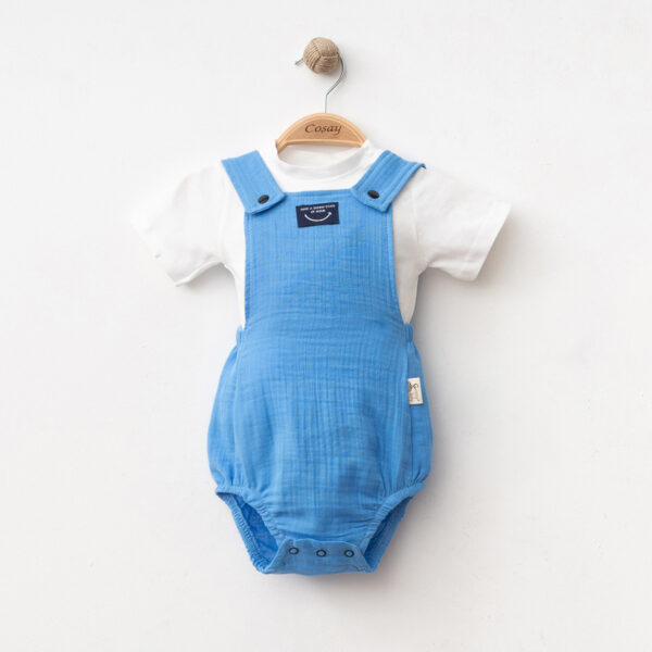 Erkek Bebek Müslin Romper