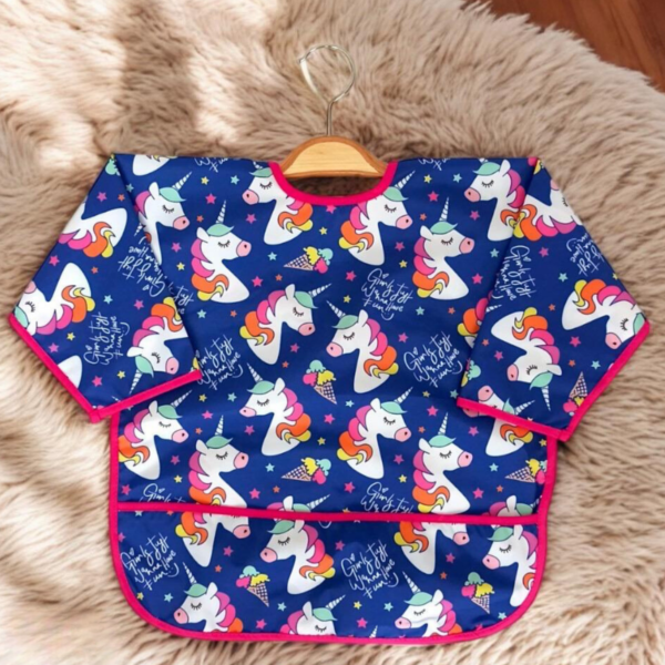 KIZ BEBEK YENİDOĞAN UNICORN BASKILI KOLLU ÖNLÜK